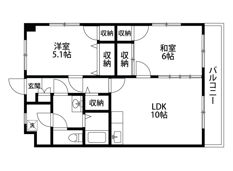 レジデンス近江 406号室 間取り