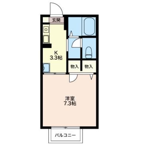 ステラ 205号室 間取り