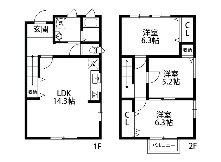 アウローラ 3号室 間取り