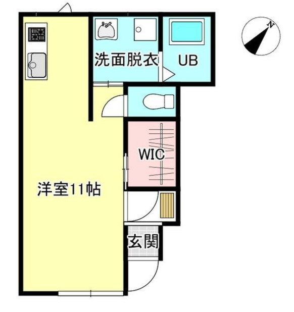 エスポワール 102号室 間取り
