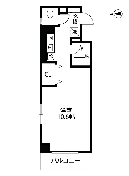 ハイブリッジ本町 507号室 間取り