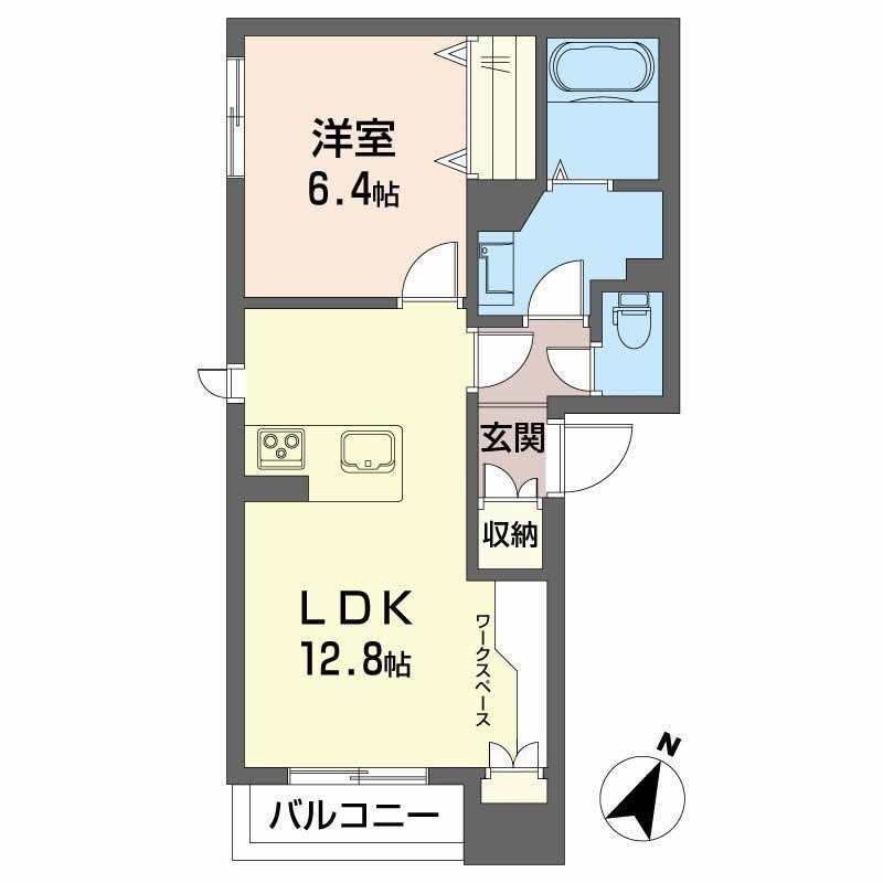 シャーメゾン関屋 101号室 間取り