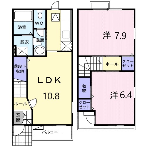 クレメントＡ 102号室 間取り