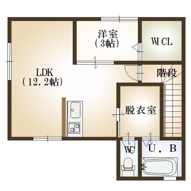 プラタナス旭町 203号室 間取り
