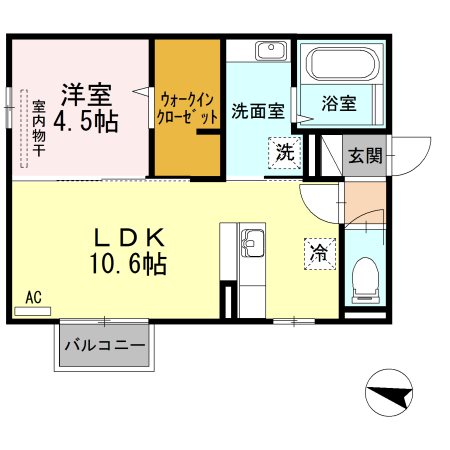 アメニティタウンⅡ 201号室 間取り