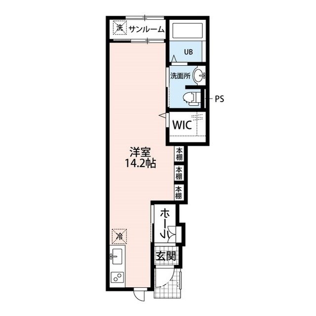 La terre riche 3-103号室 間取り