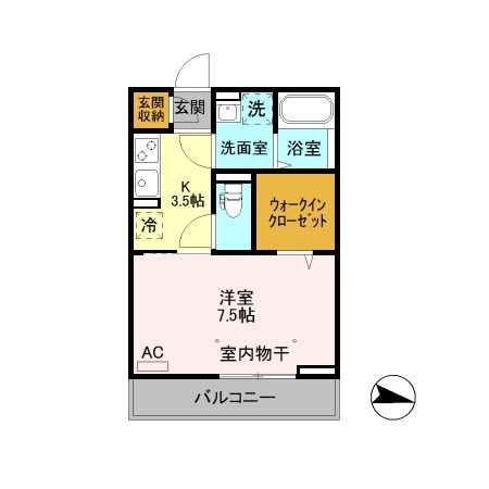 プチボヌール 303号室 間取り