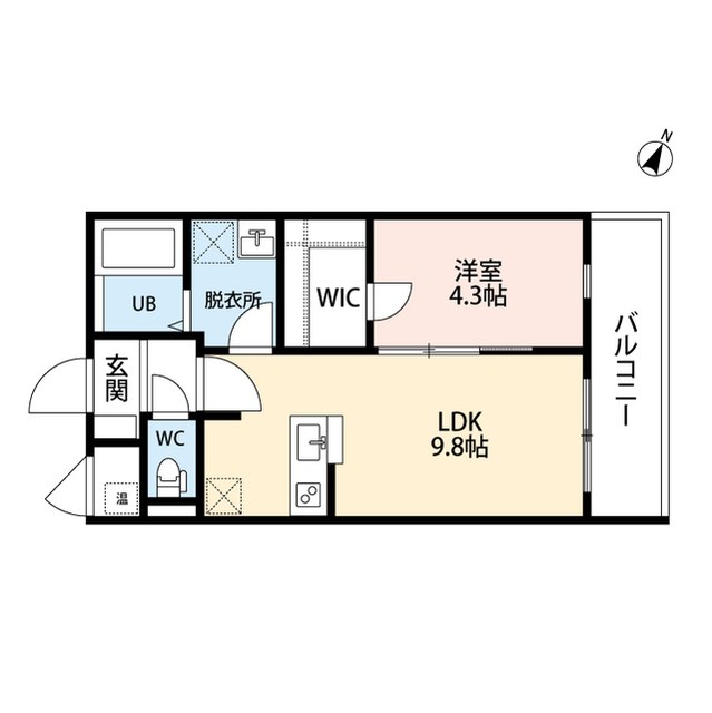 レデス東青山 401号室 間取り