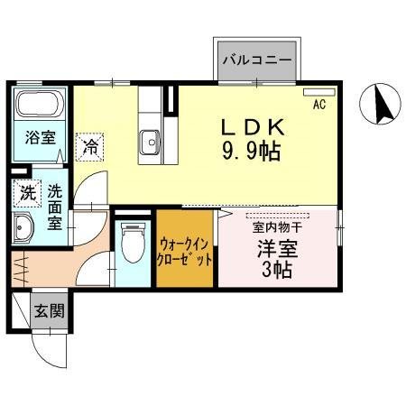 ドマーニ B203号室 間取り