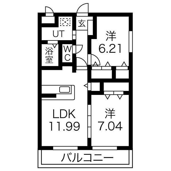 メゾン　ソレアード 305号室 間取り