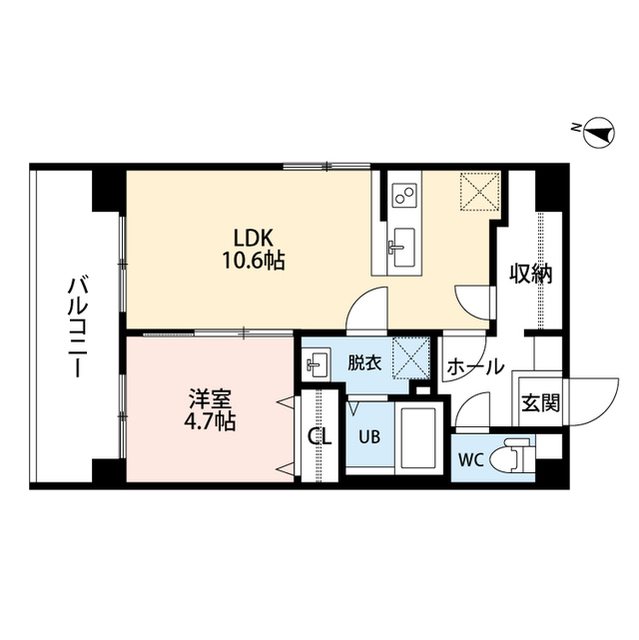 スペリアージュタワー 1005号室 間取り
