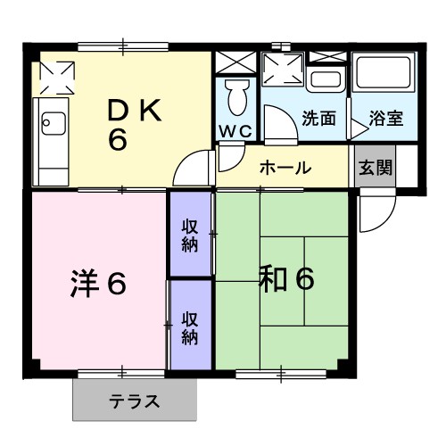 プラドール桜ヶ丘 間取り図