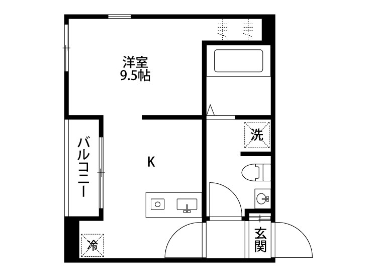 ガーデン都季 301号室 間取り