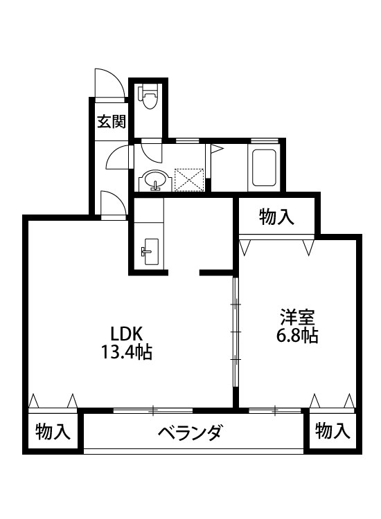 キャッスル石山 間取り図