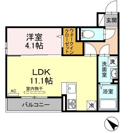 ストラスブール 303号室 間取り