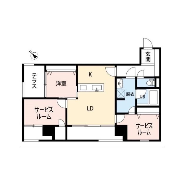 ザ・パーク一番堀 202号室 間取り