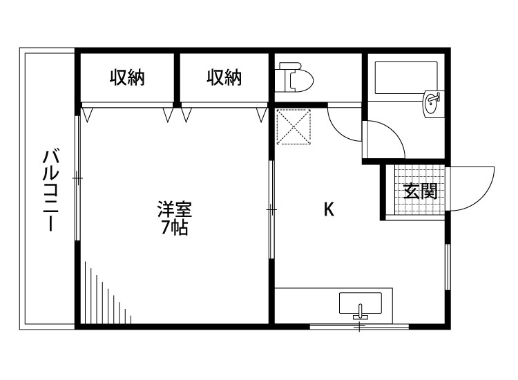 リバティーI 101号室 間取り