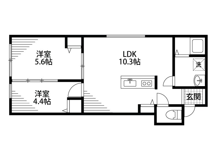 小針藤山NeoMaison 103号室 間取り