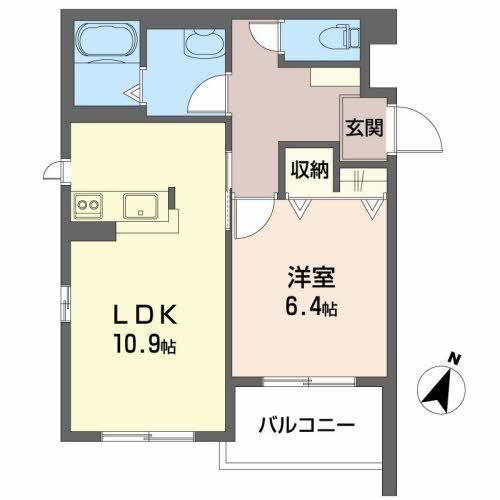 インペリアル 305号室 間取り