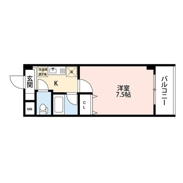 パンウエストリート 702号室 間取り