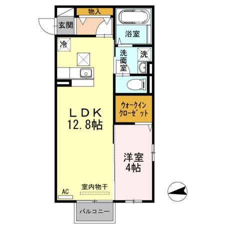 DEARROOMサチ 201号室 間取り