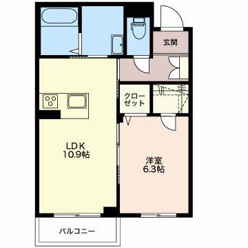 シャーメゾン新光町 203号室 間取り
