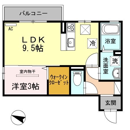 フルレット 202号室 間取り