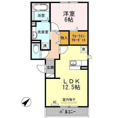 プリンス向陽 303号室 間取り