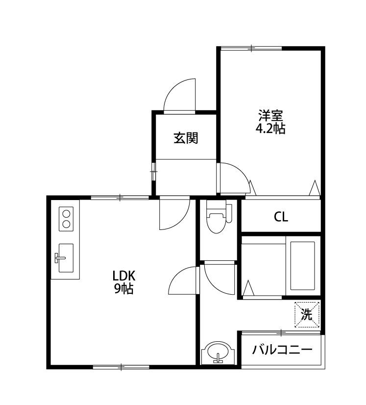 グリーンホームズⅢ 204号室 間取り
