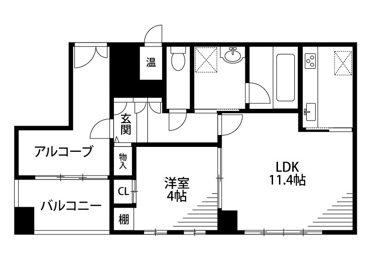 ファーストクラス市民病院前 501号室 間取り