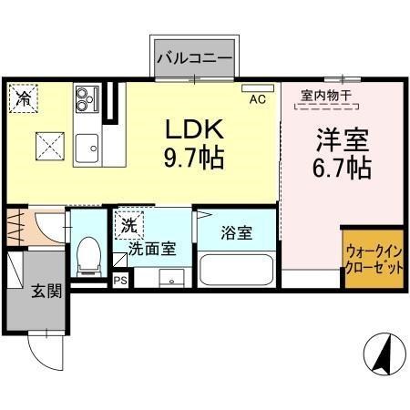 D-ROOM竹尾Ⅱ 間取り図