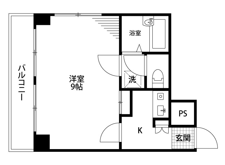 ベルトピア上所 406号室 間取り