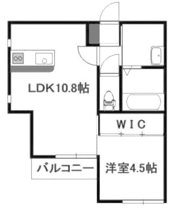 UTTA　BRAND　KOBARINOKI 106号室 間取り