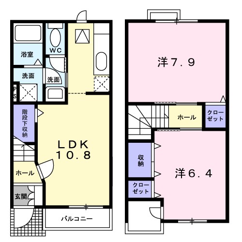 スターチャート 104号室 間取り