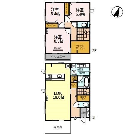 高志xevo貸家 間取り