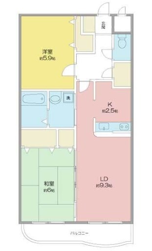 プレム寺山 202号室 間取り