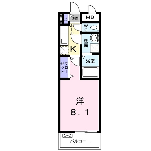 ソフィア 303号室 間取り