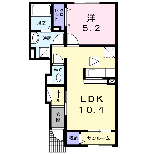 エスターテ 間取り図
