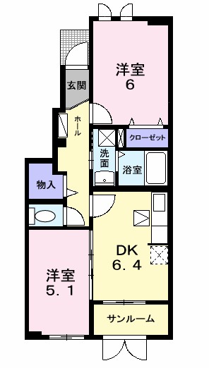 プア　ラナイ 102号室 間取り