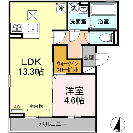 アルテール新和B棟 301号室 間取り