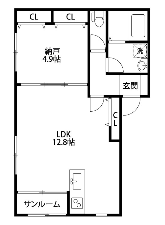 ダイヤコート 204号室 間取り