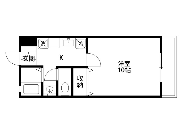 kokomo i 104号室 間取り