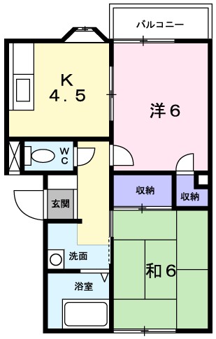 リバティーベルⅠ 104号室 間取り