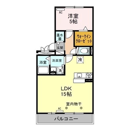 アドバンテージⅣ 206号室 間取り