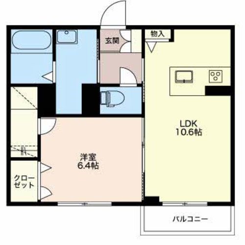 シャーメゾン女池上山 302号室 間取り