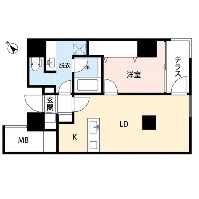 ザ・パーク一番堀 604号室 間取り