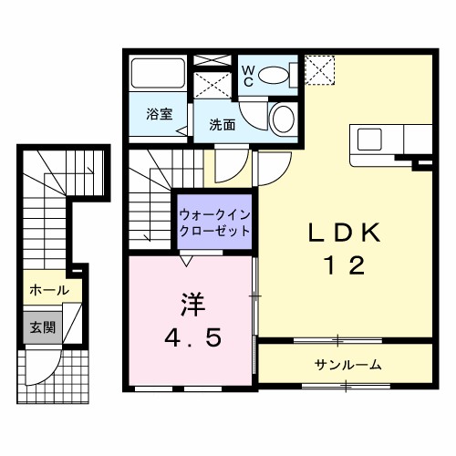 カサフェリスＡ 202号室 間取り