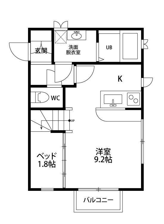フィノーラ 201号室 間取り