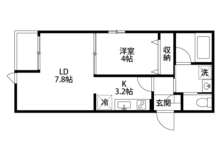 和合町新築アパート 301号室 間取り