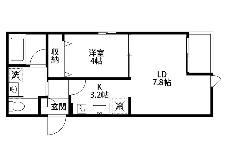 和合町新築アパート 203号室 間取り